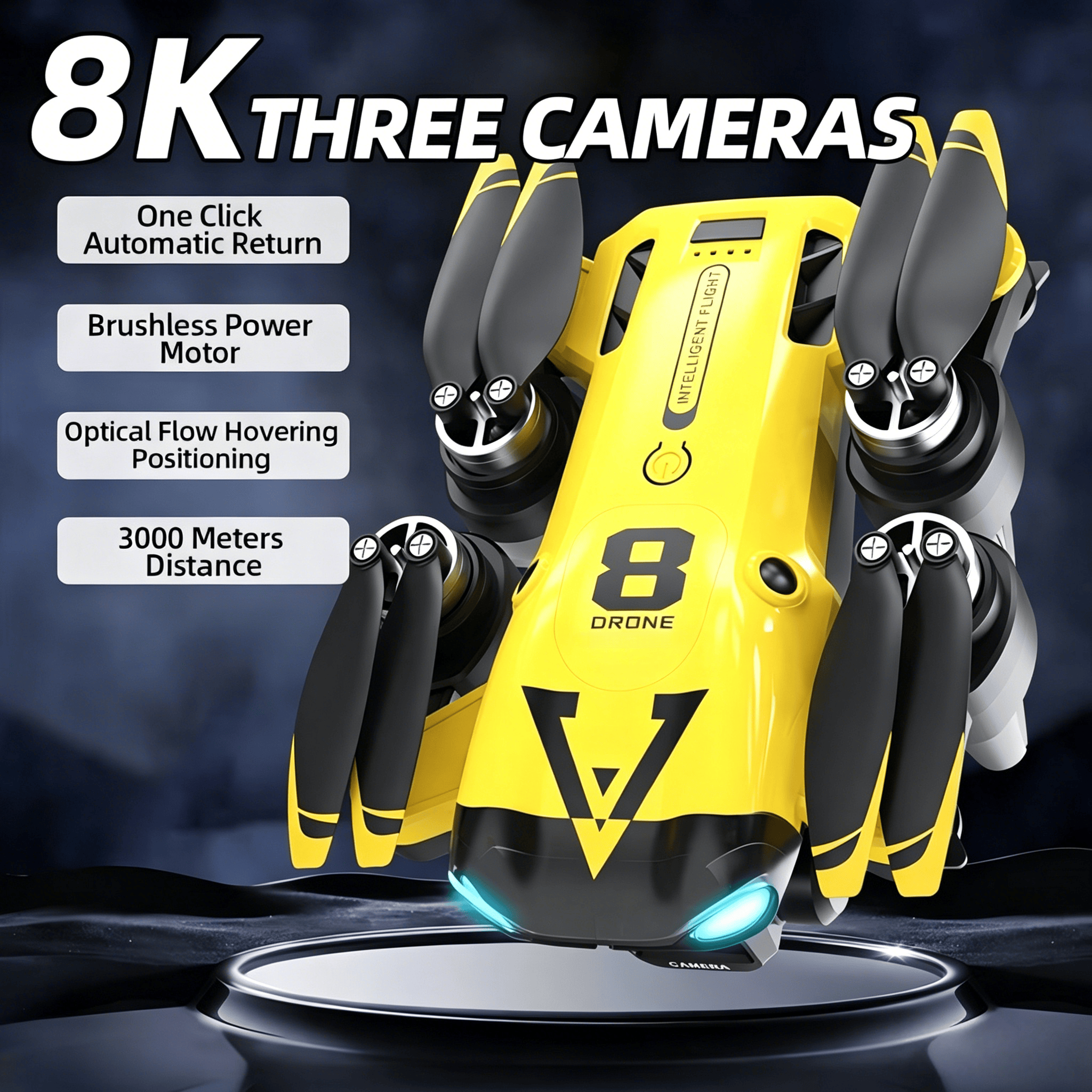 Outdoor Adventure Gifts - Quadcopter Baru dengan Tiga Kamera, Penentuan