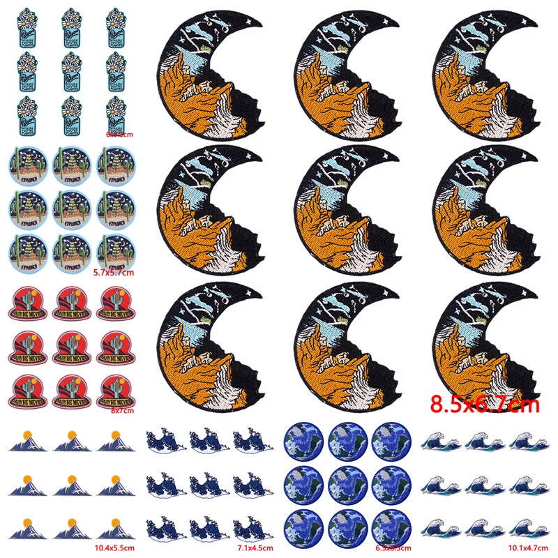 Outdoor Adventures Clothing - 10 pcs/Lot besi pada Patch luar