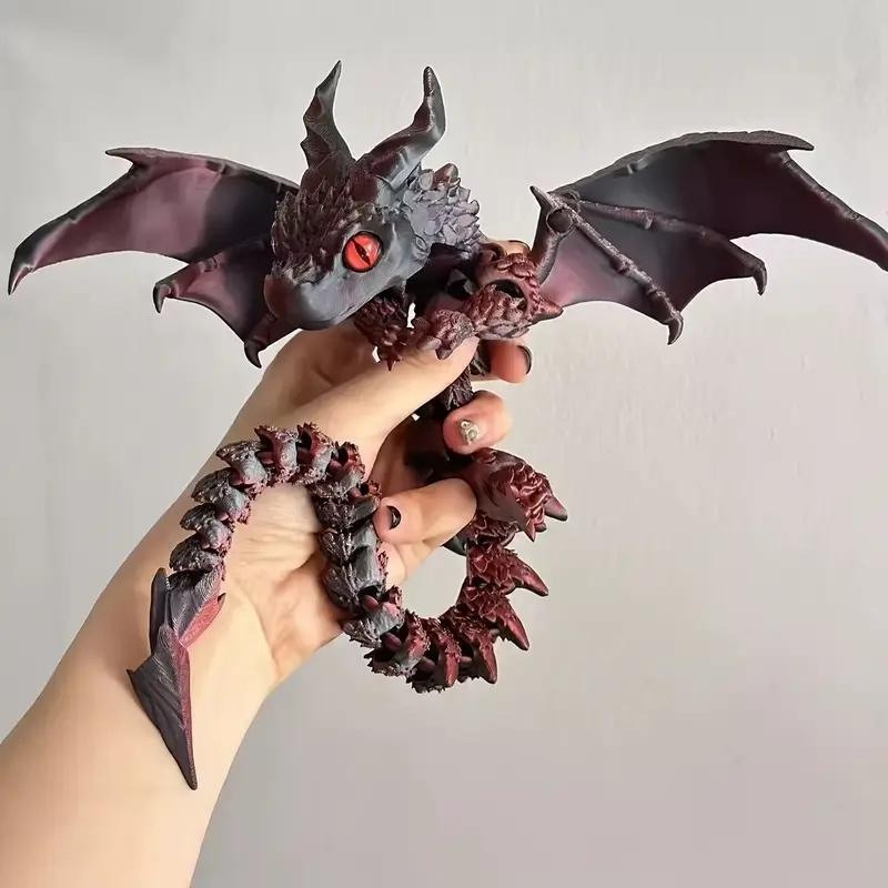 Outdoor Adventure Gifts - Ornamen Naga Terbang Sudut Ganda 3D