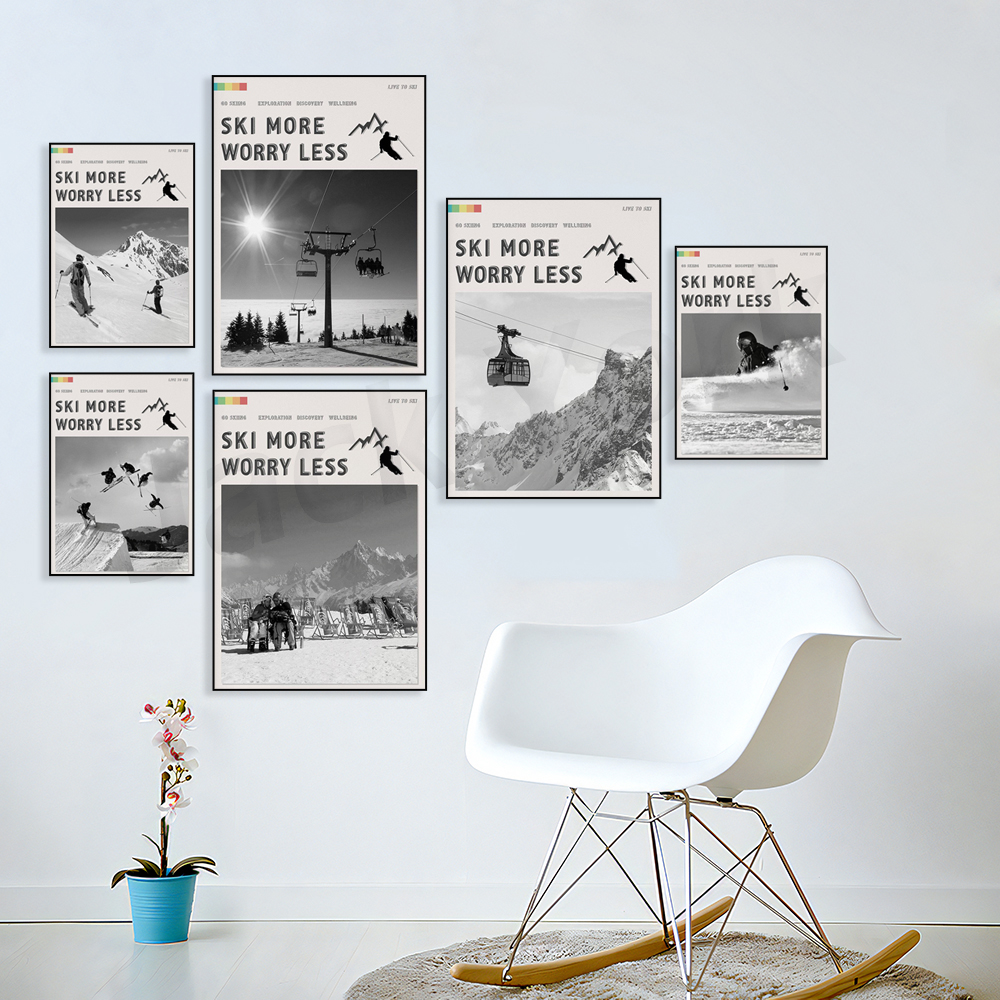 Poster Ski lebih khawatir, cet - Outdoor Adventure York ulasan dan harga