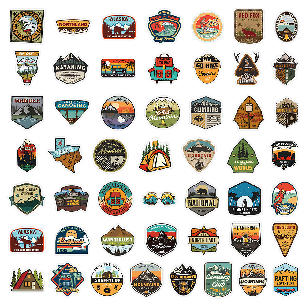 50 Lembar Stiker Petualangan L - Outdoor Adventure Stores ulasan dan harga