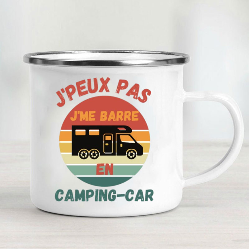 Mug Enamel Mobil Kemah Petuala - Outdoor Adventure Gifts ulasan dan harga