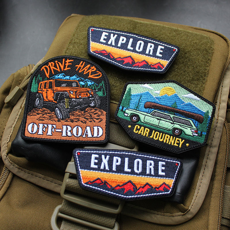 Lanskap Bordir Patch Off-Road  - Outdoor Adventures Clothing ulasan dan harga